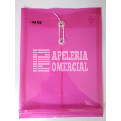 SOBRES DE PLASTICO T.CARTA ROSA