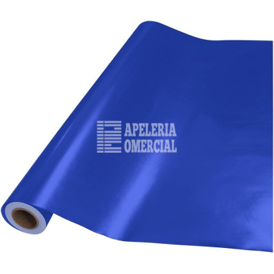 PAPEL METALICO METRO COLOR AZUL