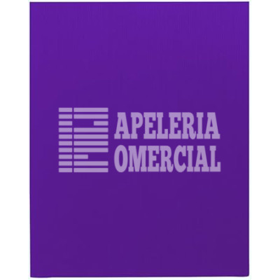 PASTAS P/ENCUADERNAR TRANSPARENTE RAYADO T.C JGO. MORADO