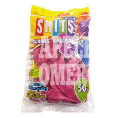 GLOBOS BOLSA C/50 # 9 C.ROSA FIUSHA